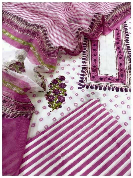 Cotton with Kota Dupatta