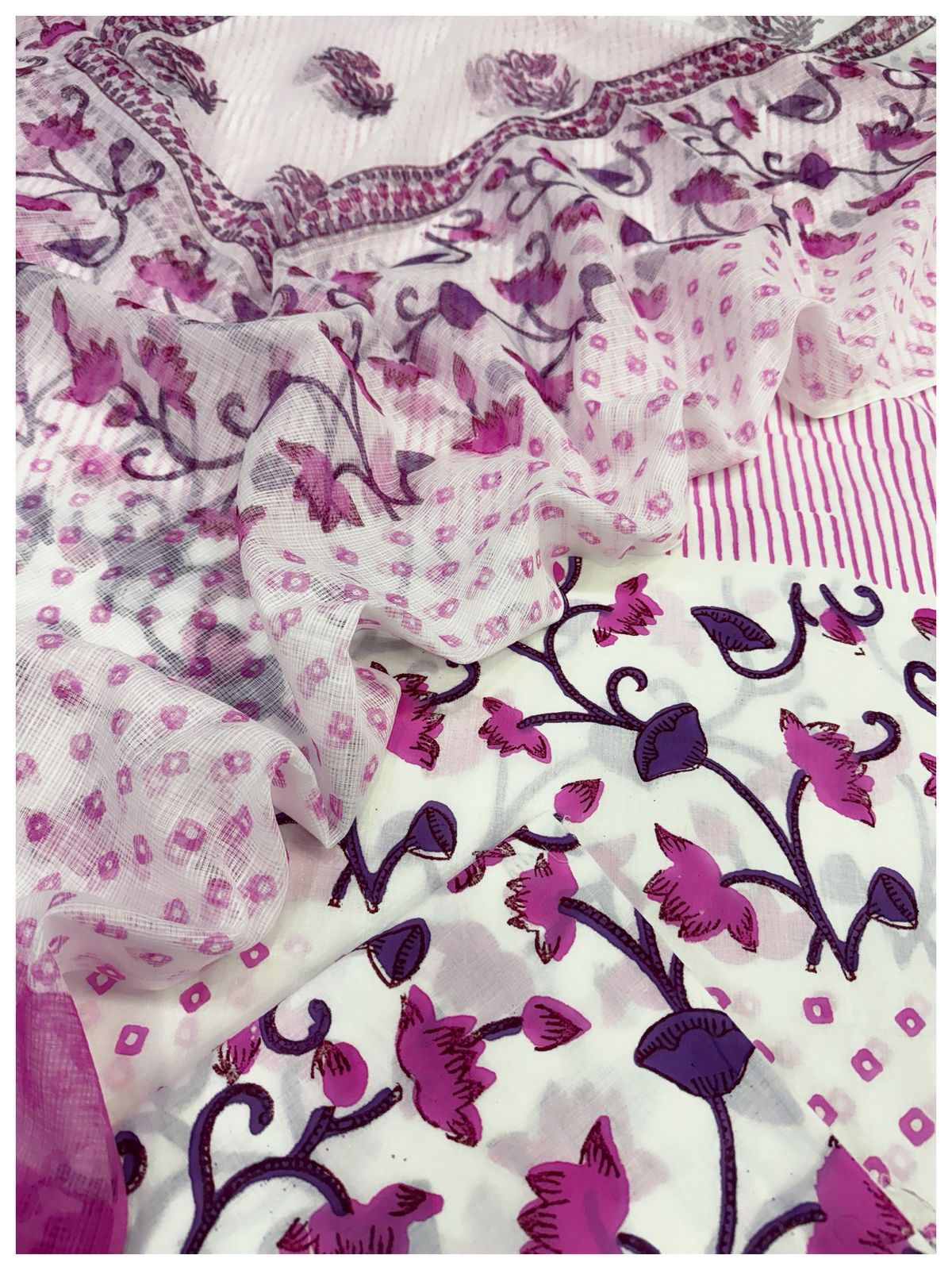 Cotton with Kota Dupatta