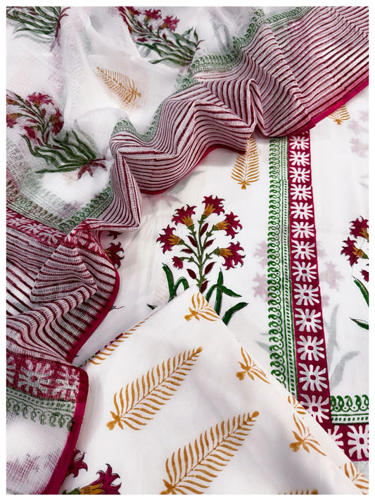 Cotton with Kota Dupatta