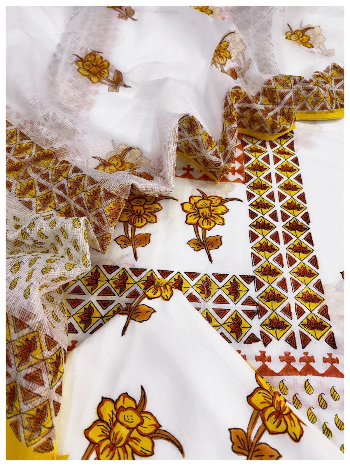 Cotton with Kota Dupatta