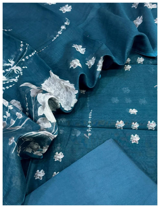 Mul Chanderi silk Suit