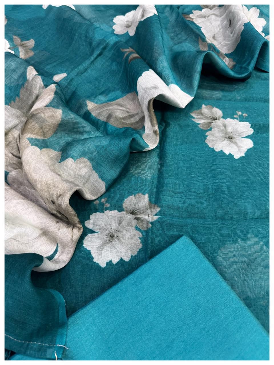 Mul Chanderi silk Suit