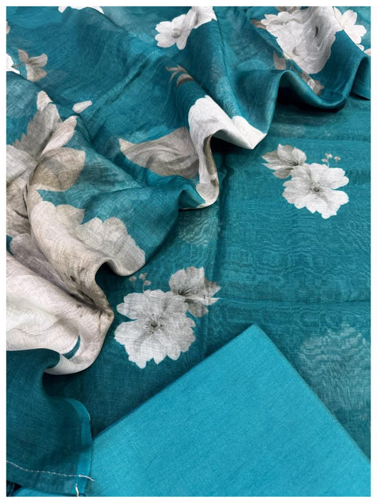 Mul Chanderi silk Suit