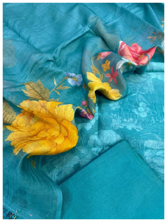 Mul Chanderi silk Suit