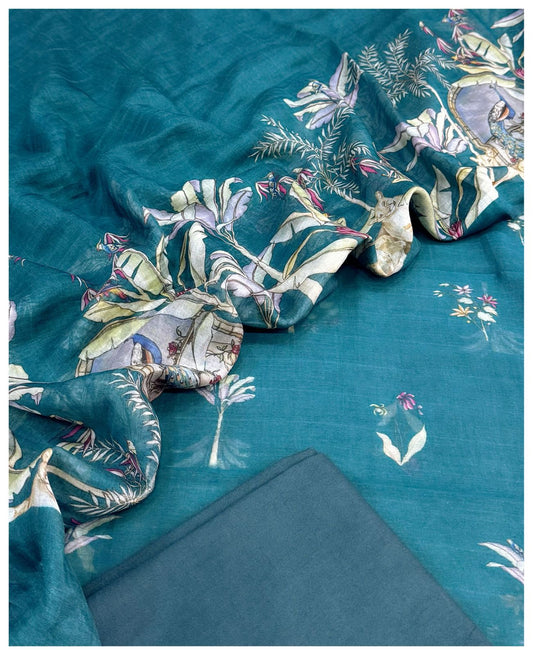 Mul Chanderi silk Suit