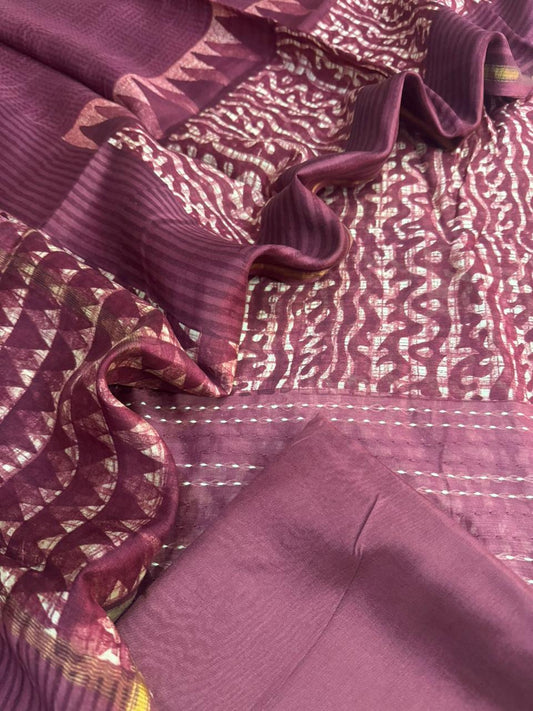 Chanderi silk Suit