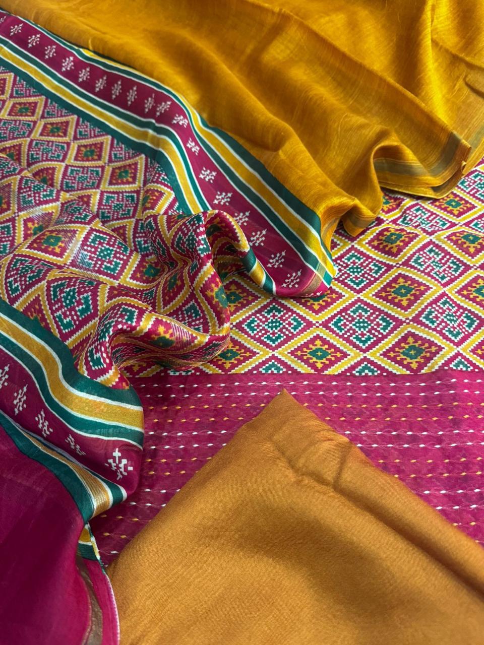 Chanderi silk Suit