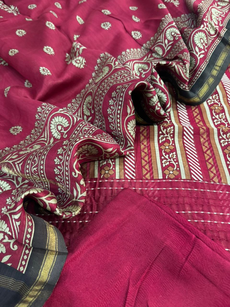 Chanderi silk Suit