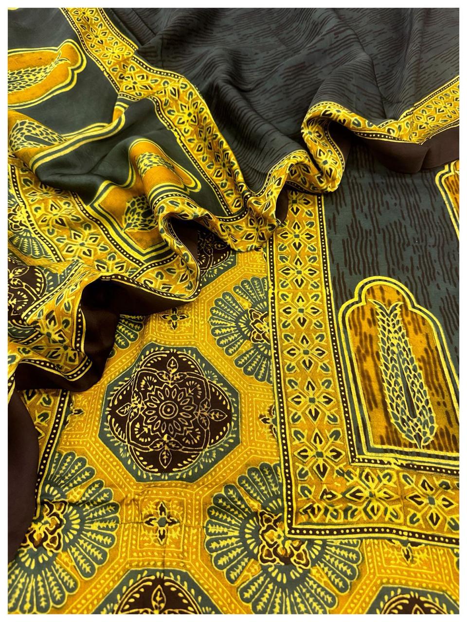 Modal Ajrakh Suit