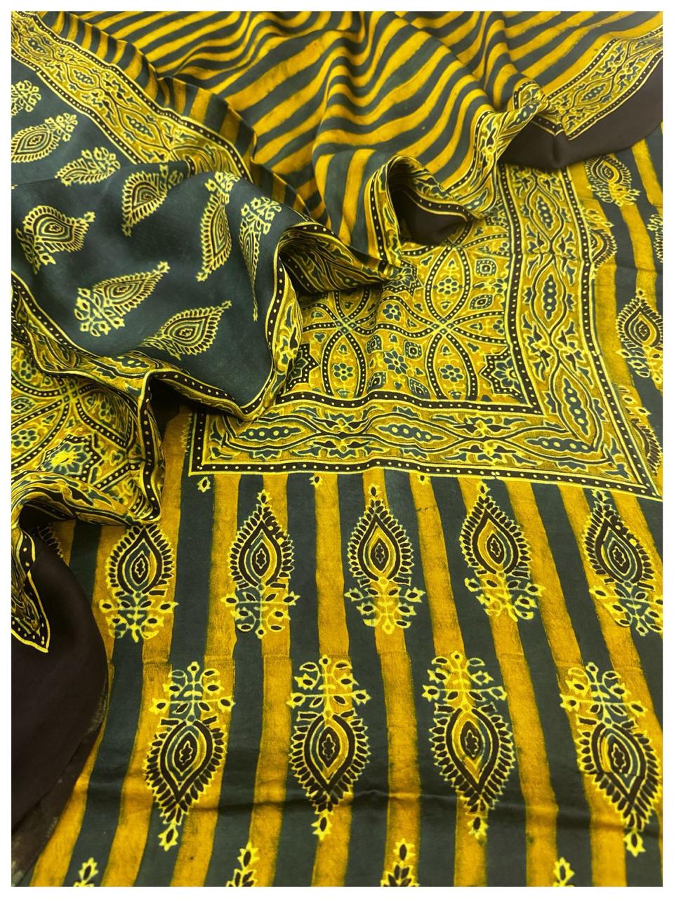 Modal Ajrakh Suit