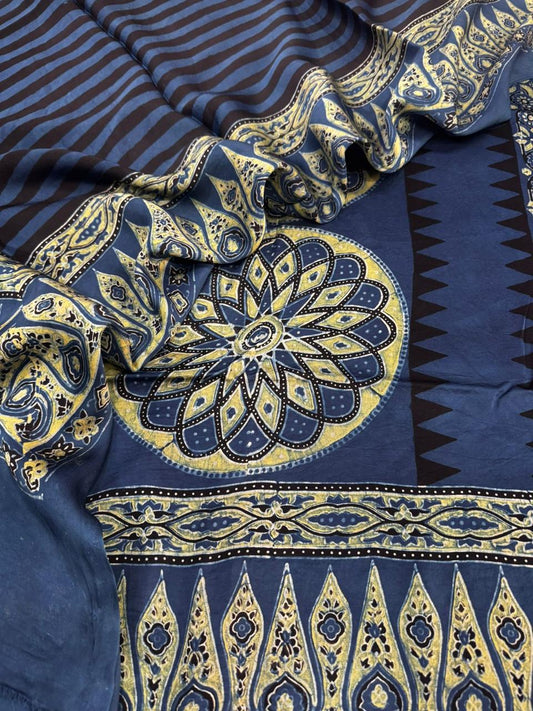 Modal Ajrakh Suit