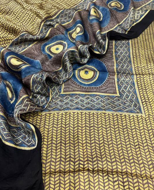 Modal Ajrakh Suit