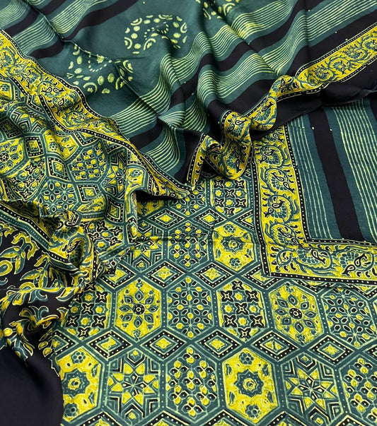 Modal Ajrakh Suit