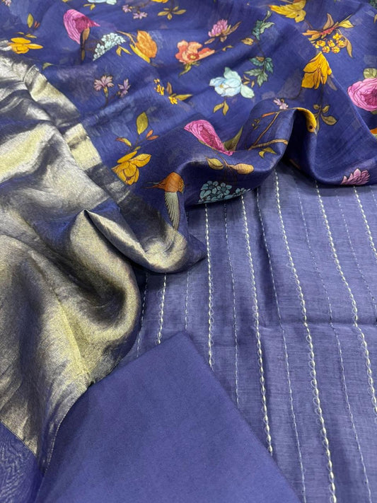 Mul Chanderi silk Suit