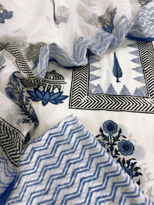 Cotton With Kota Dupatta