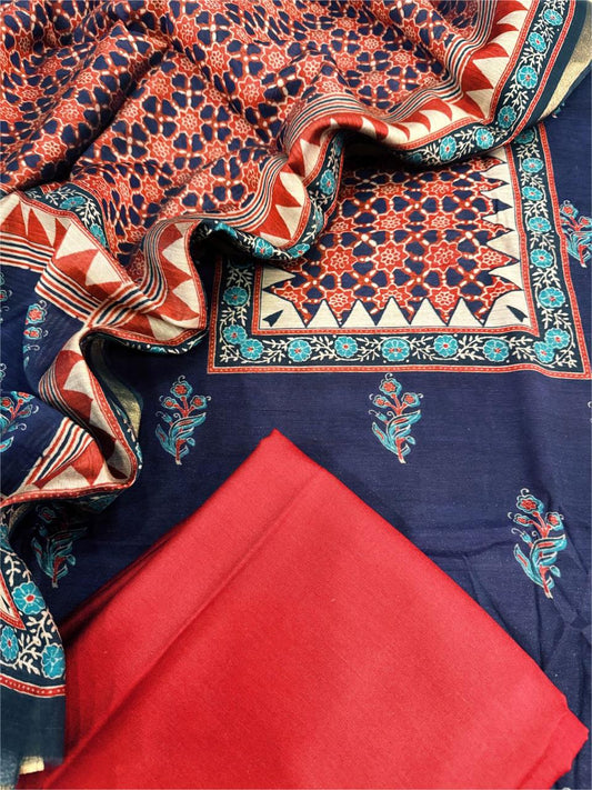 Chanderi silk suit