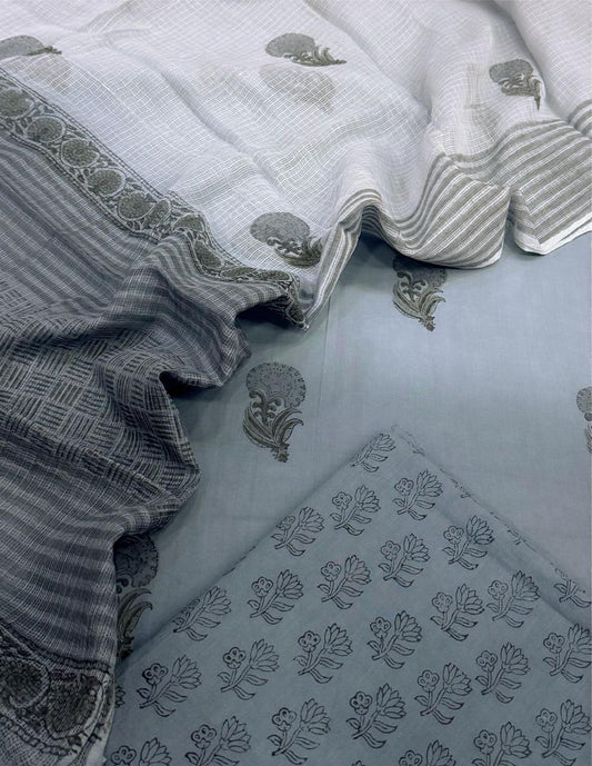 Cotton With Kota Dupatta Ombre