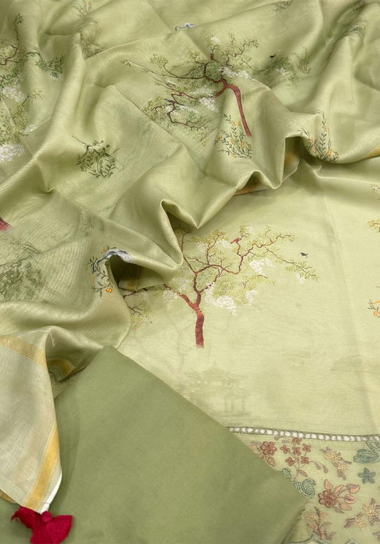 Chanderi silk suit