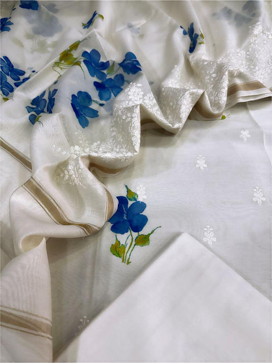 Chanderi silk suit