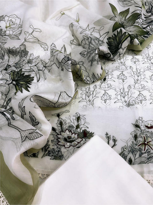 Chanderi silk suit