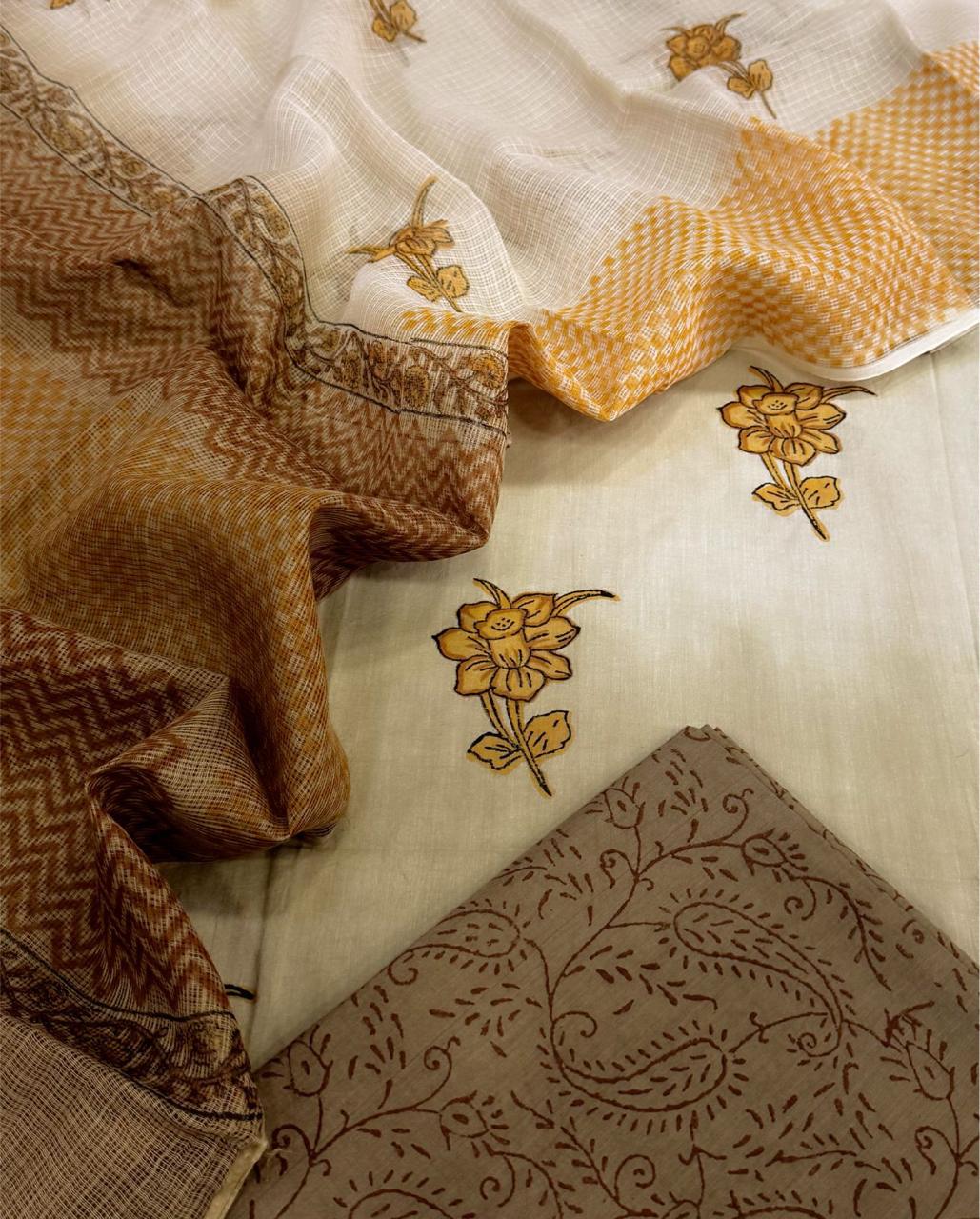 Cotton With Kota Dupatta Ombre