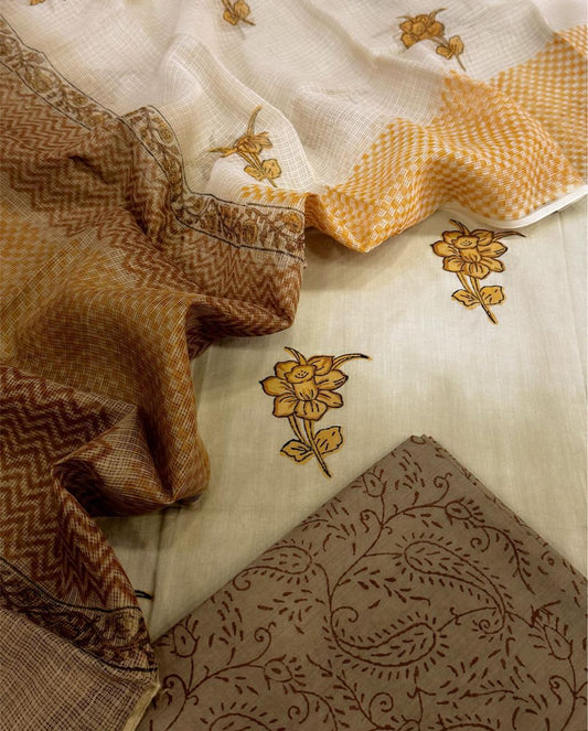 Cotton With Kota Dupatta Ombre
