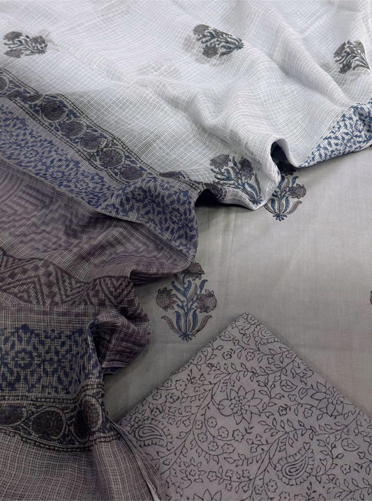 Cotton With Kota Dupatta Ombre