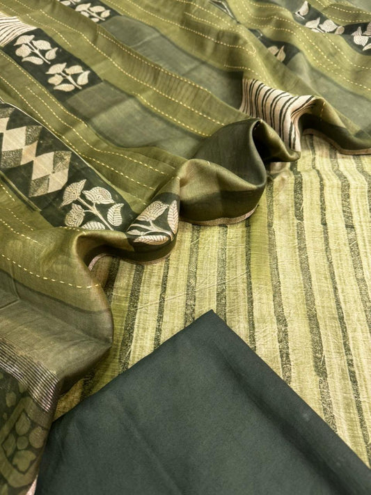 Chanderi silk suit