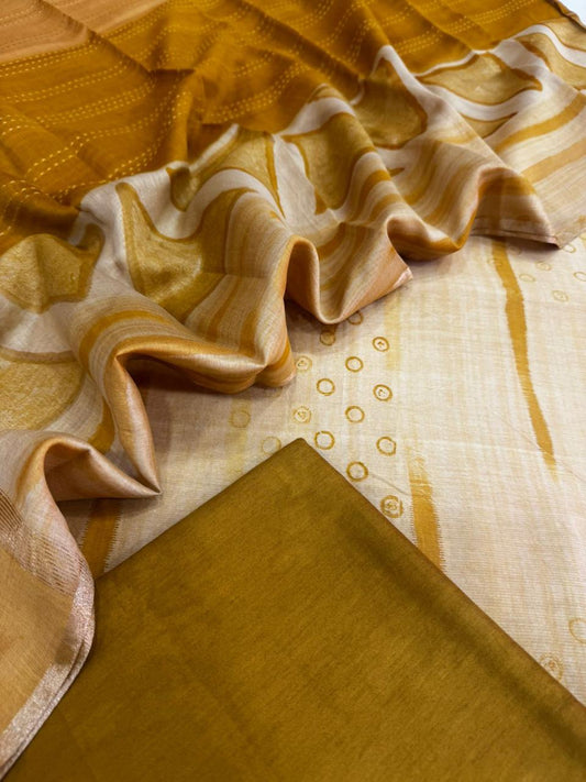 Chanderi silk suit