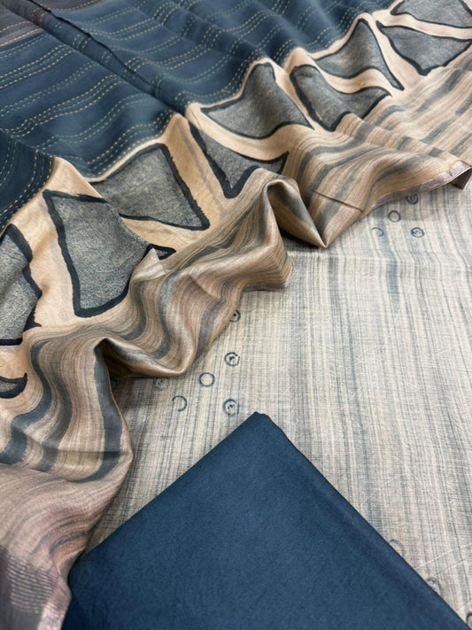 Chanderi silk suit