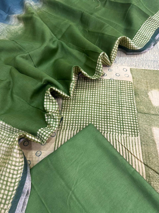 Chanderi silk suit