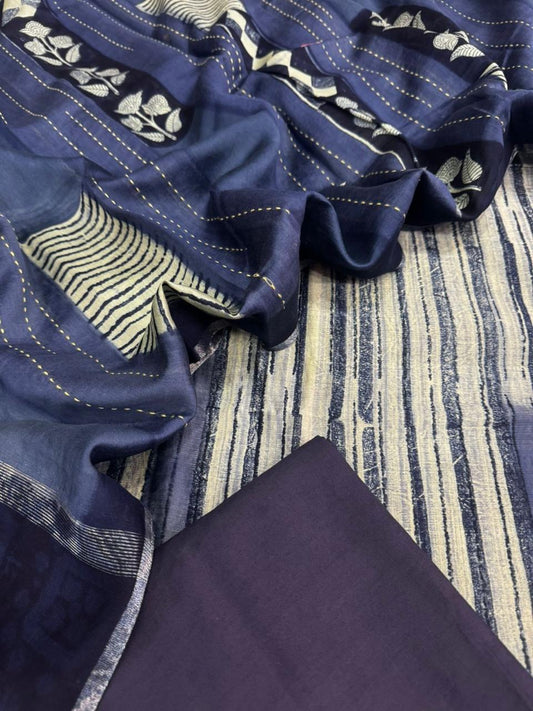 Chanderi silk suit