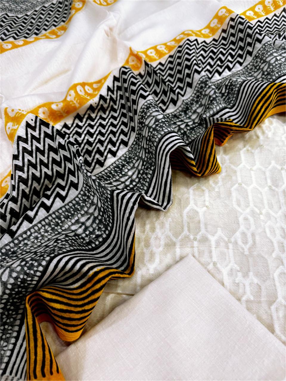 Chanderi silk suit