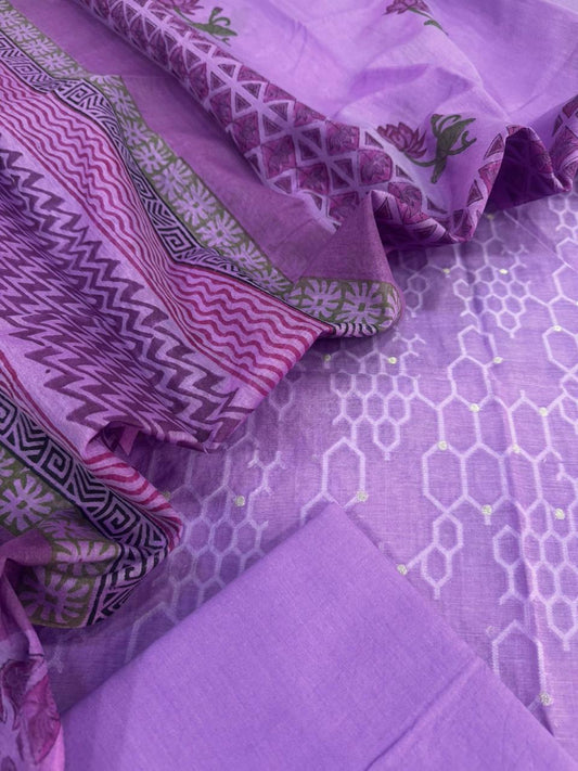 Chanderi silk suit