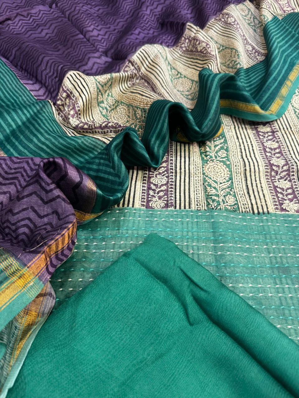 Chanderi Silk Suit