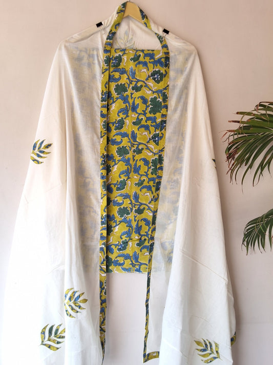 Cotton with Cotton dupatta