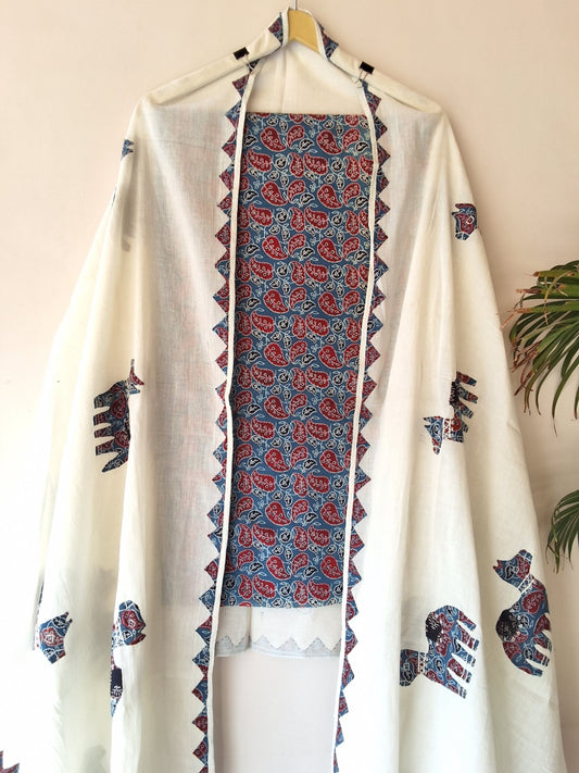 Cotton with Cotton dupatta