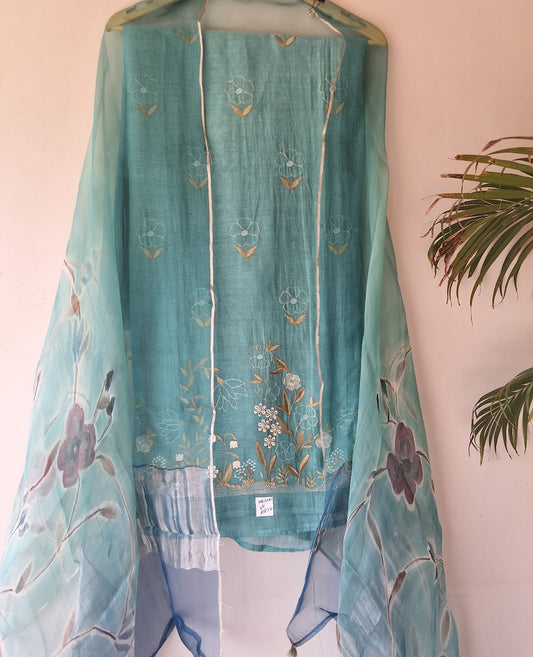 Chanderi Silk Suit