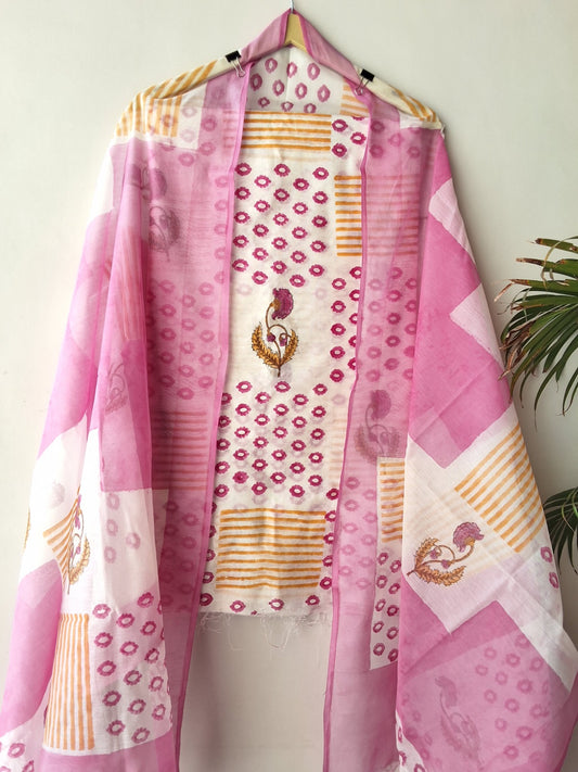 Chanderi silk suit