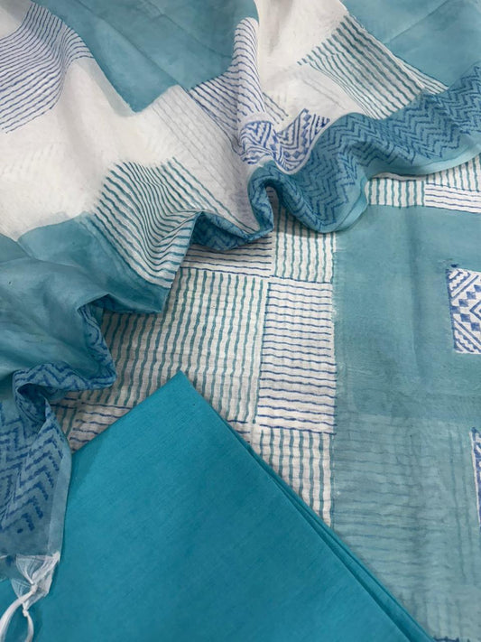 Chanderi silk suit