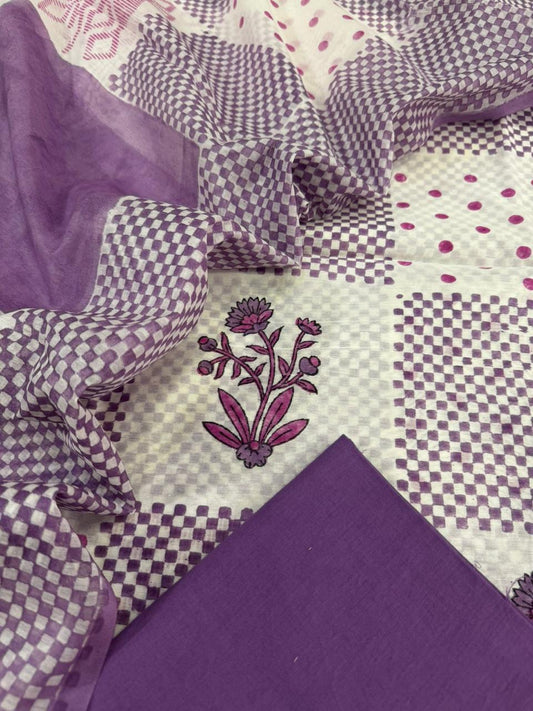 Chanderi silk suit