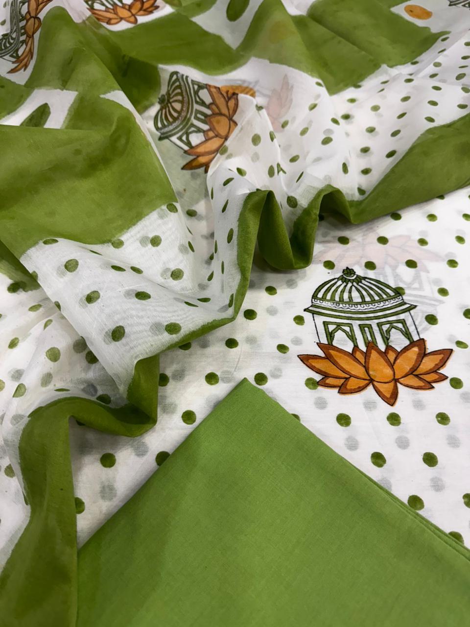Chanderi silk suit