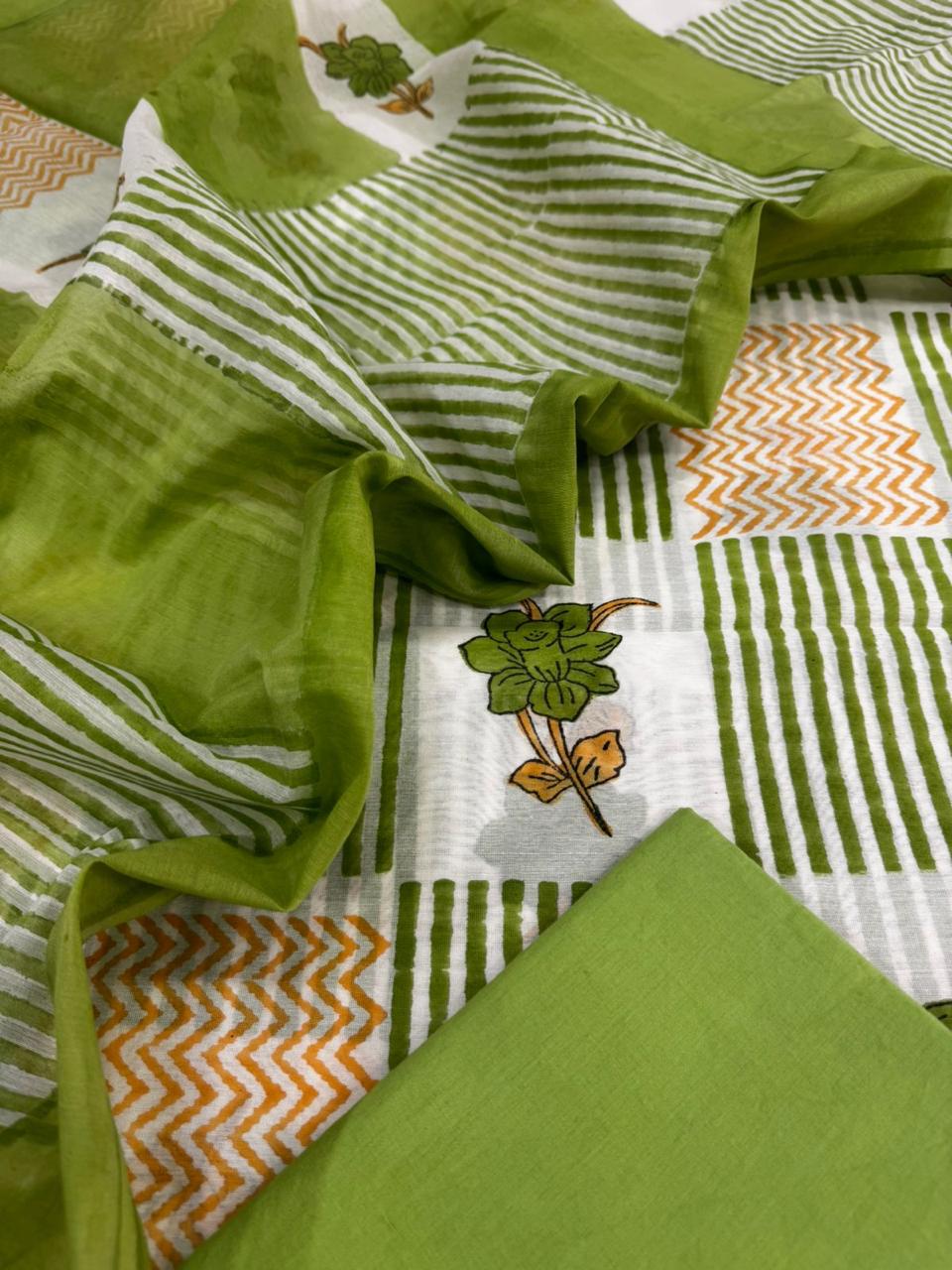 Chanderi silk suit