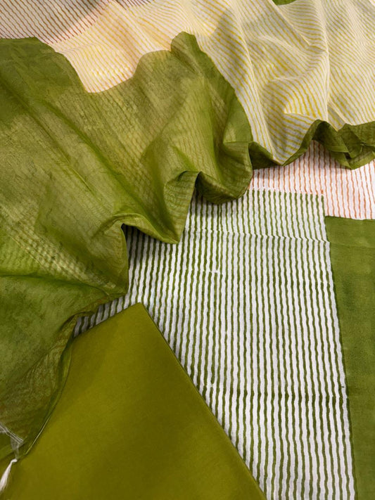 Chanderi silk suit
