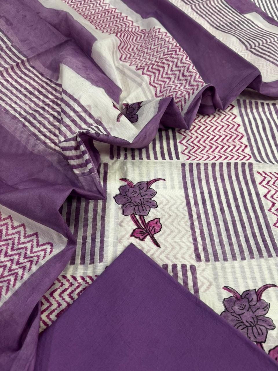 Chanderi silk suit