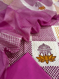 Chanderi silk suit