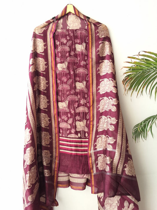 Chanderi Silk Suit