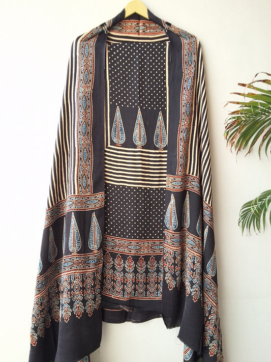 Modal Ajrakh Suit