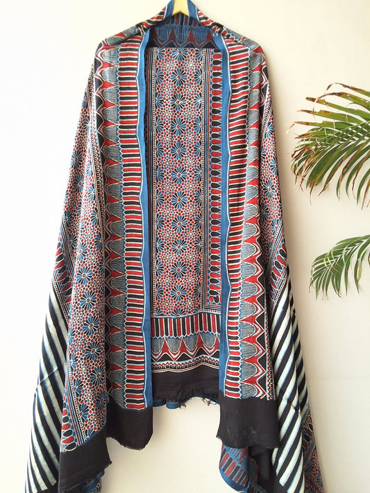 Modal Ajrakh Suit