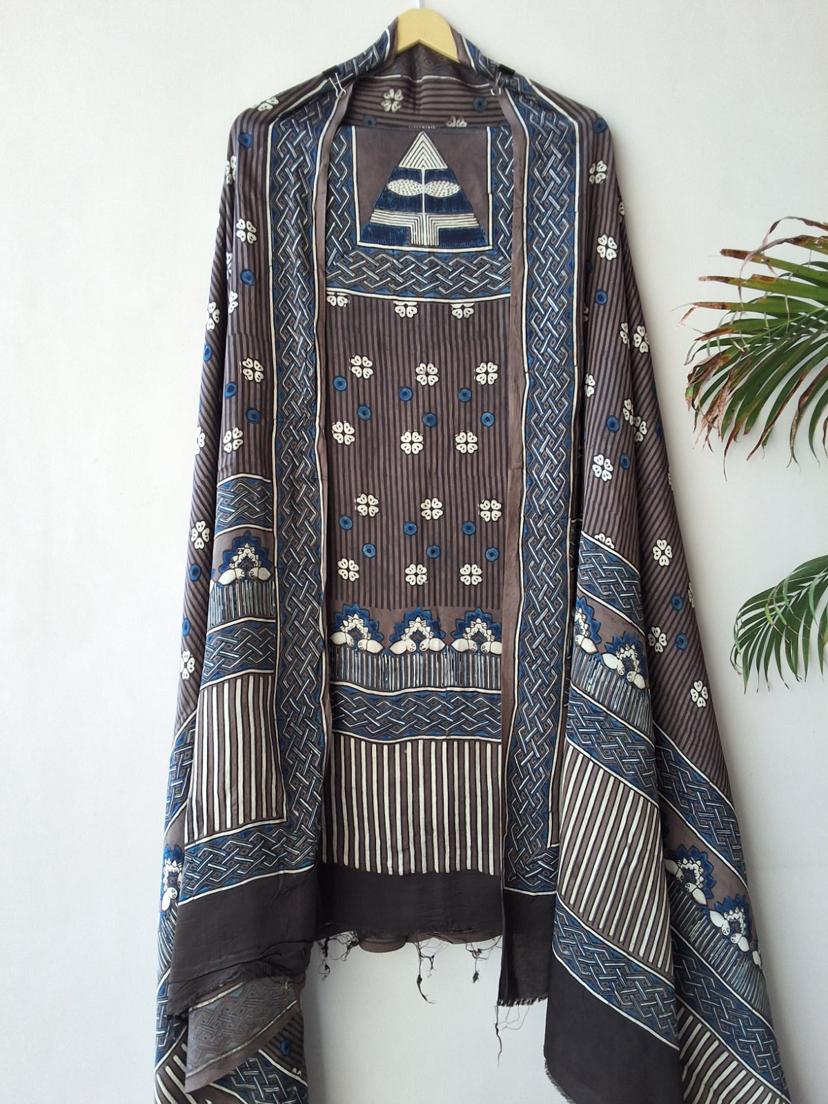 Modal Ajrakh Suit